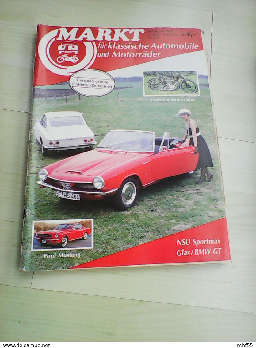 22 Autozeitschriften Markt für klassische Automobile un d Motorräder, 1985 -1990