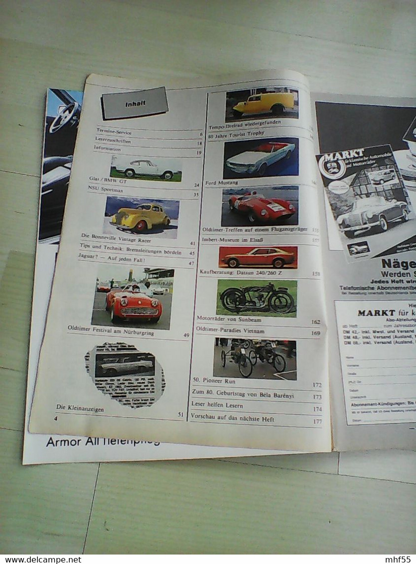 22 Autozeitschriften Markt für klassische Automobile un d Motorräder, 1985 -1990