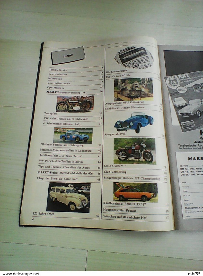 22 Autozeitschriften Markt für klassische Automobile un d Motorräder, 1985 -1990