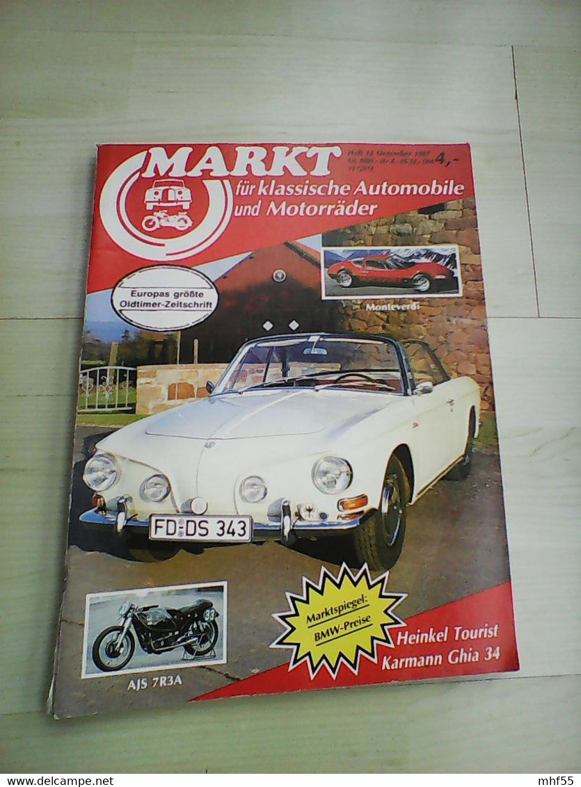 22 Autozeitschriften Markt für klassische Automobile un d Motorräder, 1985 -1990