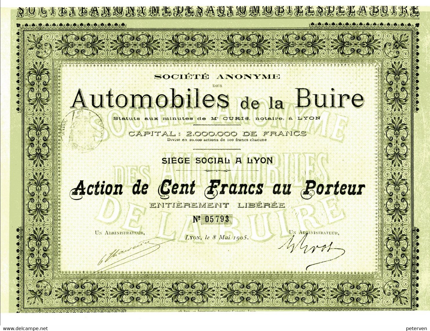 AUTOMOBILES De La BUIRE - Automobilismo