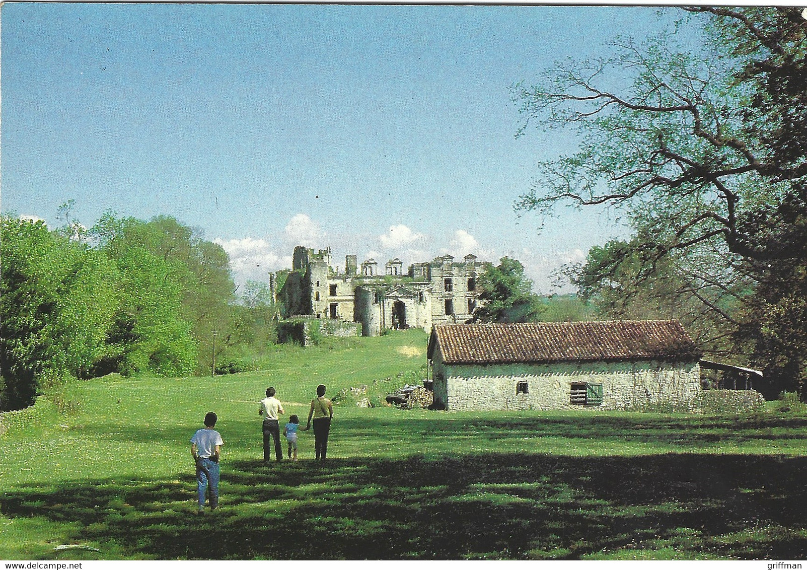 BIDACHE LES RUINES DU CHATEAU DE GRAMONT 1992 TBE - Bidache