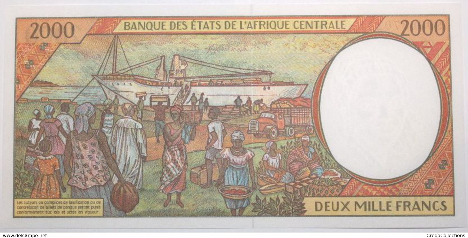 Centrafrique - 2000 Francs - 1999 - PICK 303Ff - NEUF - Central African States