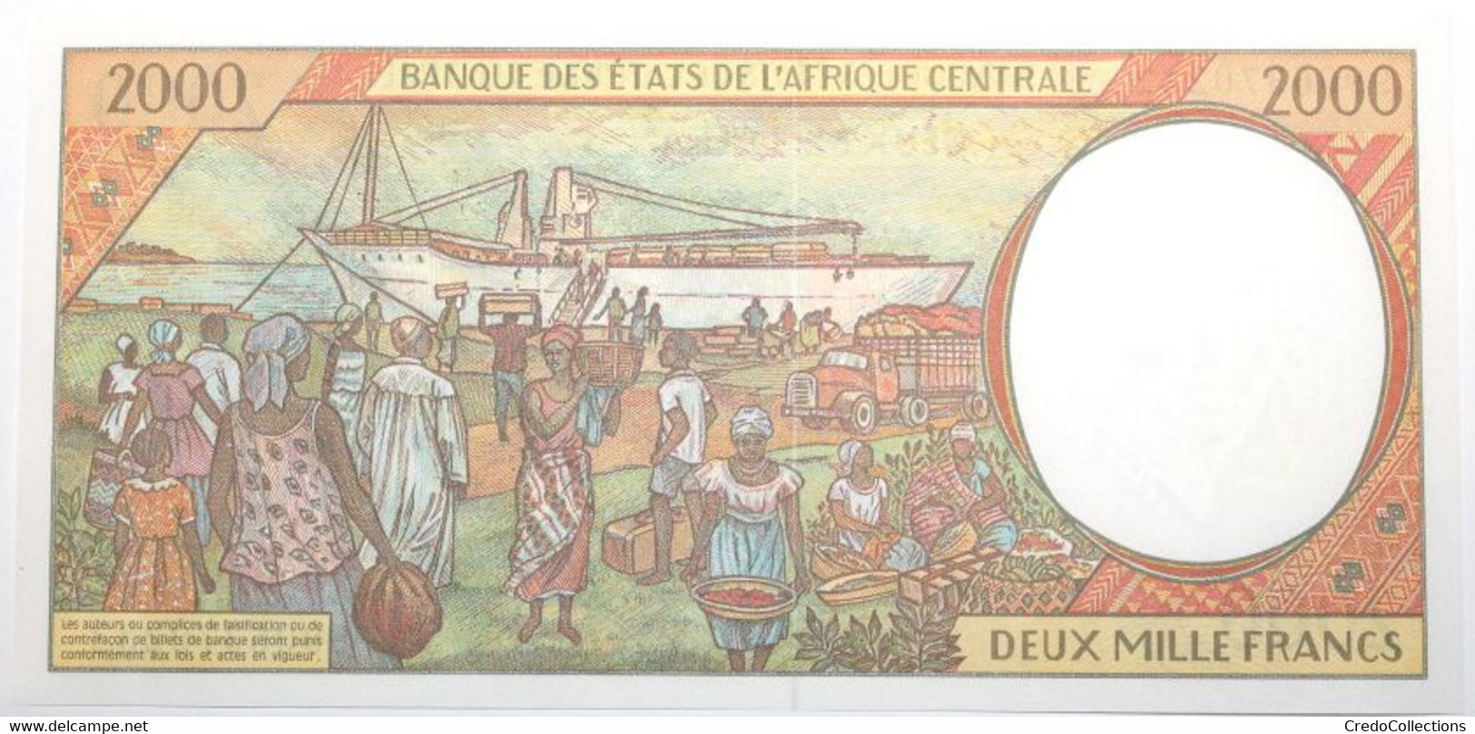 Centrafrique - 2000 Francs - 1999 - PICK 303Ff - NEUF - Central African States