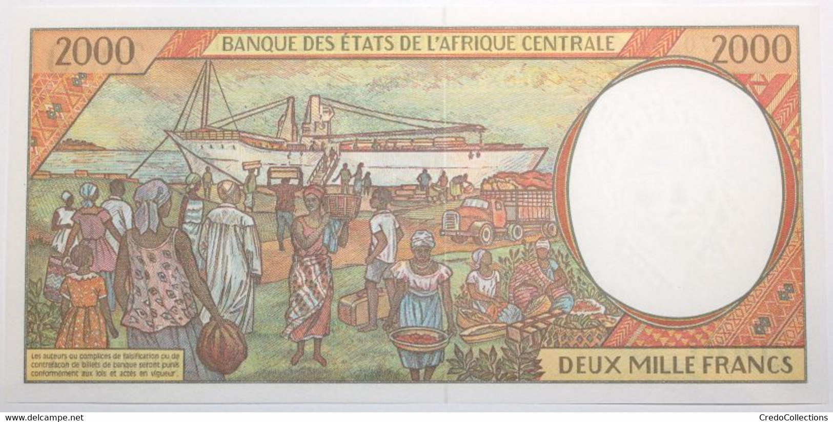 Centrafrique - 2000 Francs - 1999 - PICK 303Ff - NEUF - Estados Centroafricanos