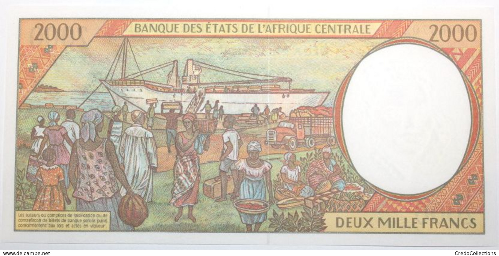 Centrafrique - 2000 Francs - 1999 - PICK 303Ff - NEUF - Central African States