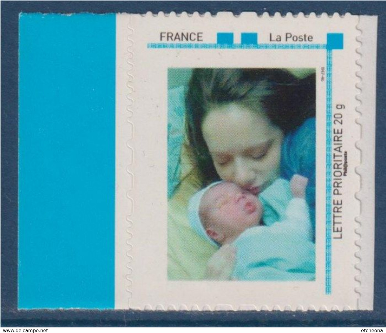 L'Enfant Et Sa Mère, TVP LP 20g. Adhésif Cadre MonTimbraMoi Bleu Bord De Feuille Code Fabrication 847-46 - Unused Stamps