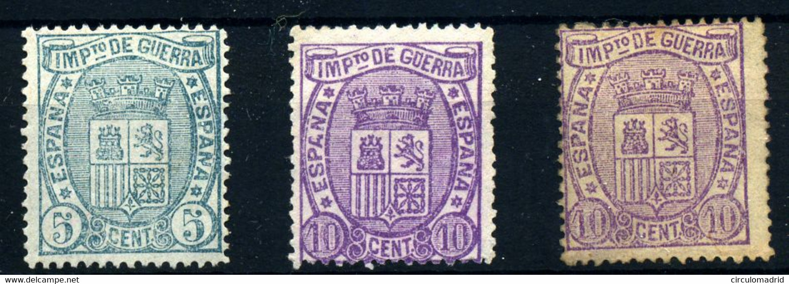España Nº 154/5(*). Año 1875 - Nuevos