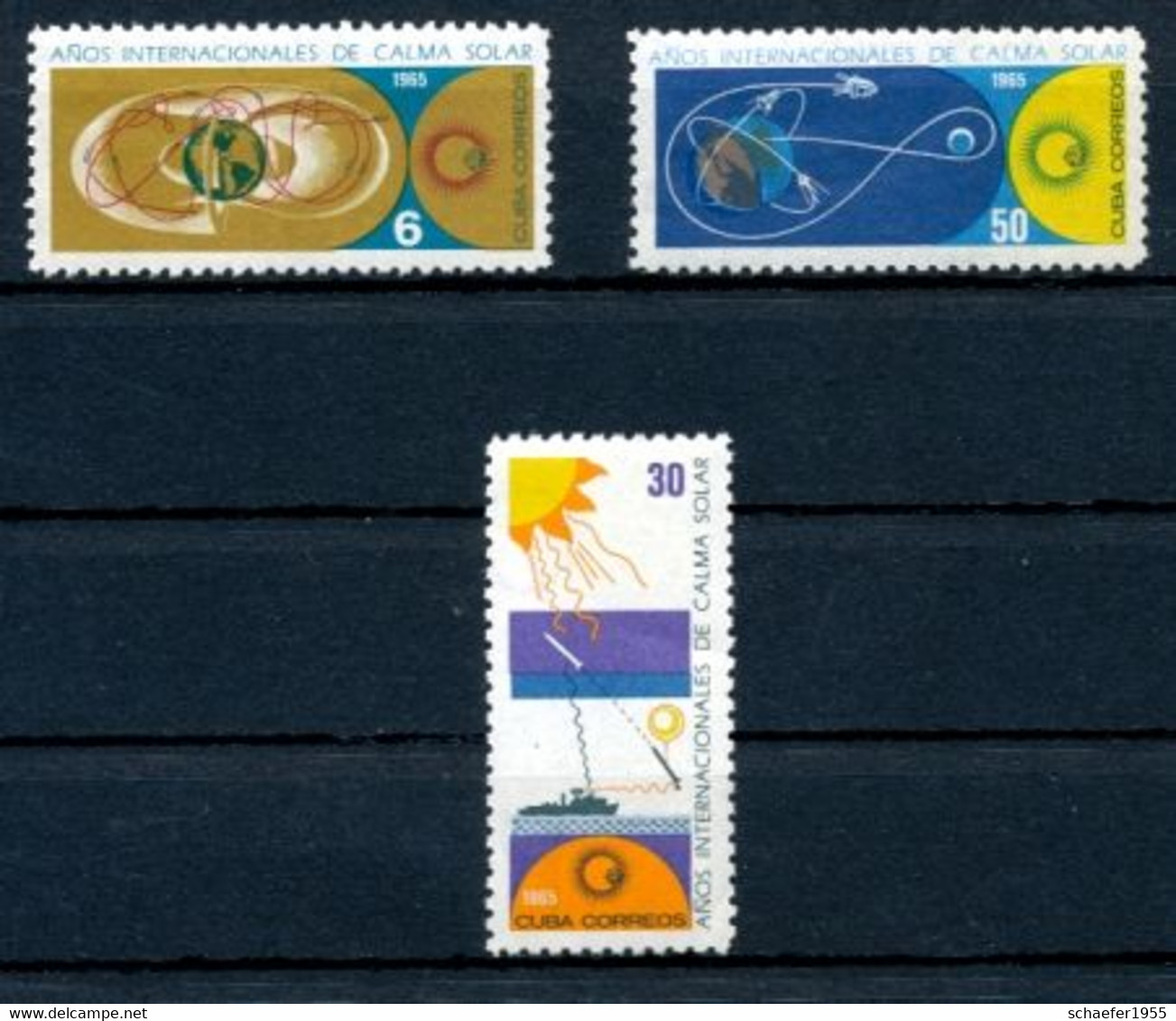 Cuba, Kuba 1965 Calma Solar 2x FDC + Stamps - Amérique Du Nord