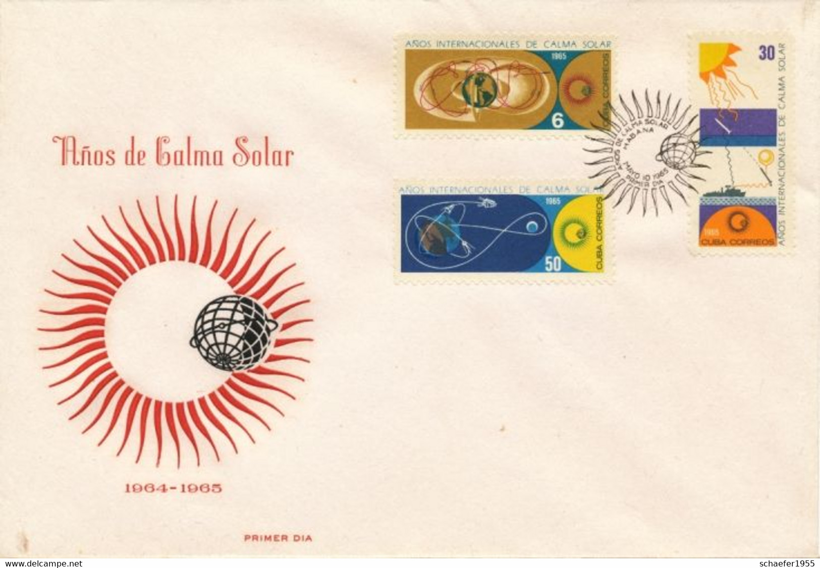 Cuba, Kuba 1965 Calma Solar 2x FDC + Stamps - Noord-Amerika