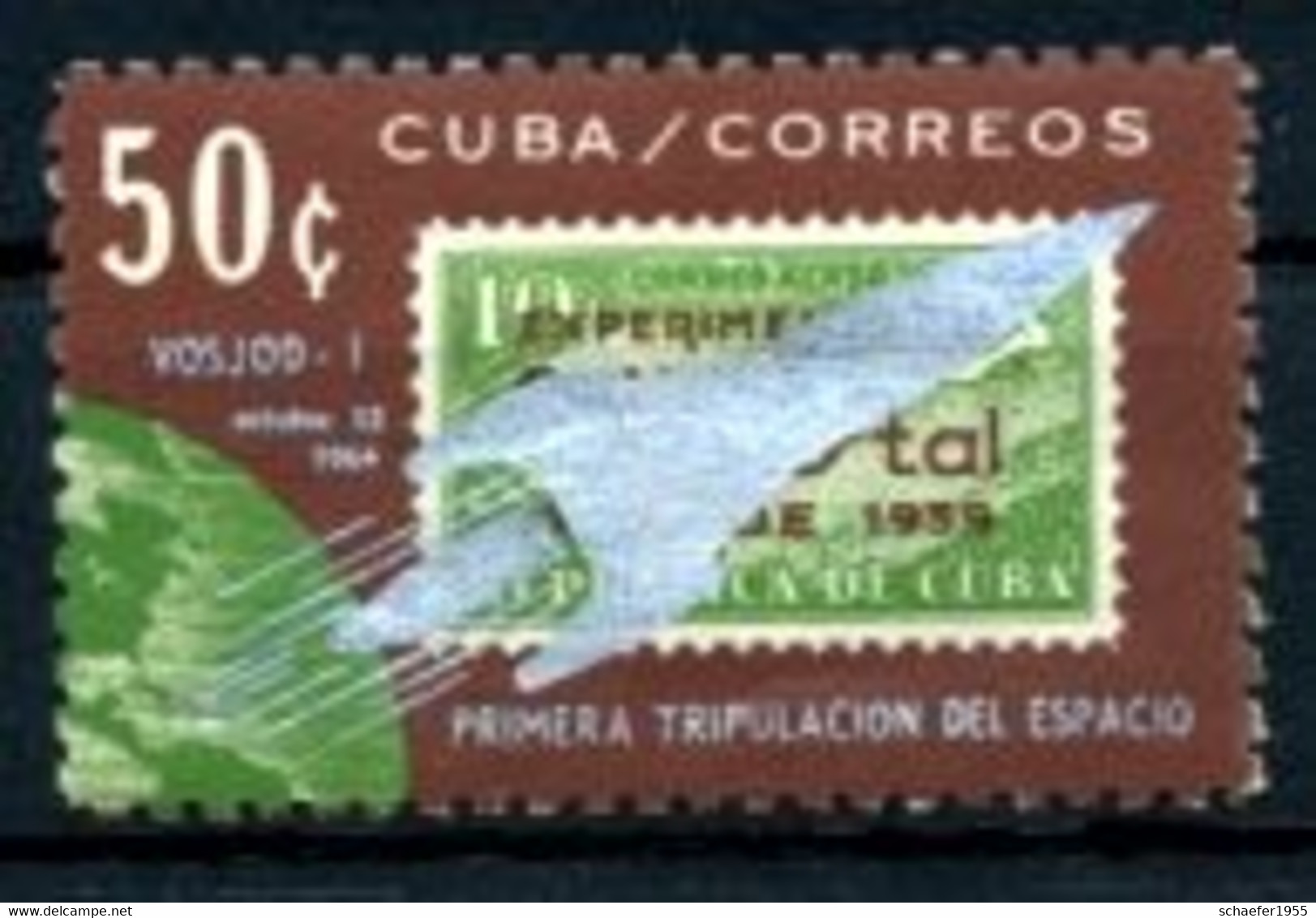 Cuba, Kuba 1964 FDC + Stamp VOSJOD - Noord-Amerika