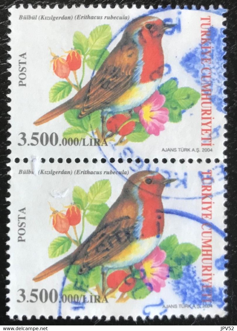 Türkiye Cumhuriyeti - Turkije - C11/21 - (°)used - 2004 - Michel 3392 - Zangvogels - Usati