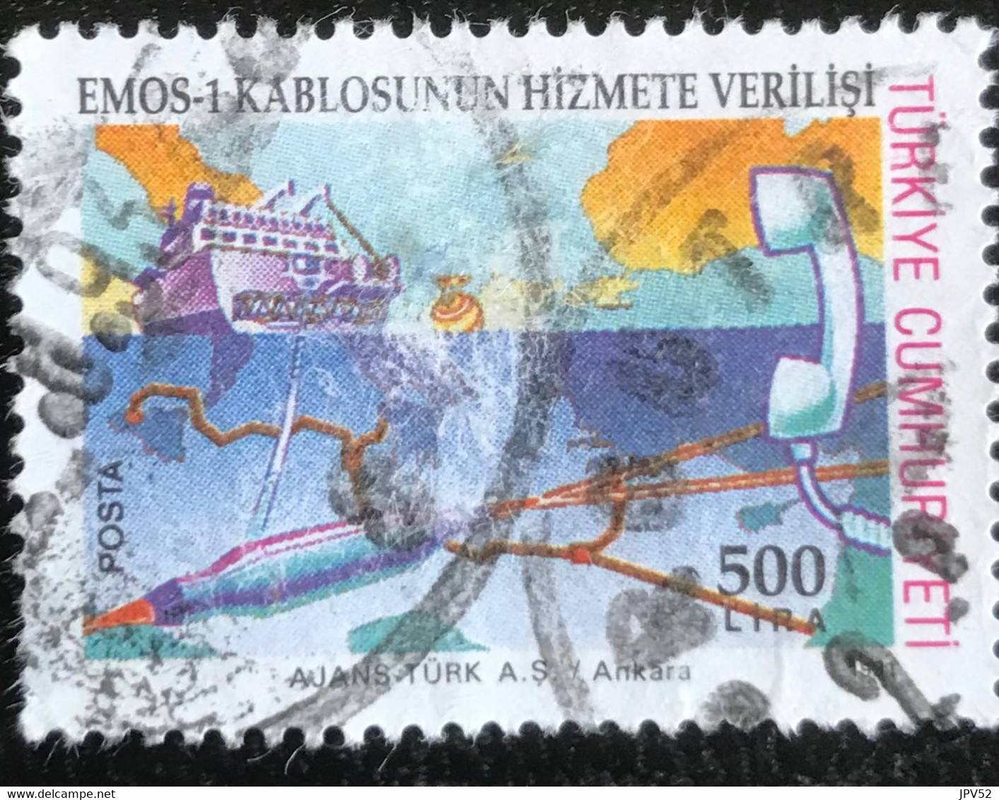 Türkiye Cumhuriyeti - Turkije - C11/21 - (°)used - 1991 - Michel 2924 - Emos  1 - Oblitérés