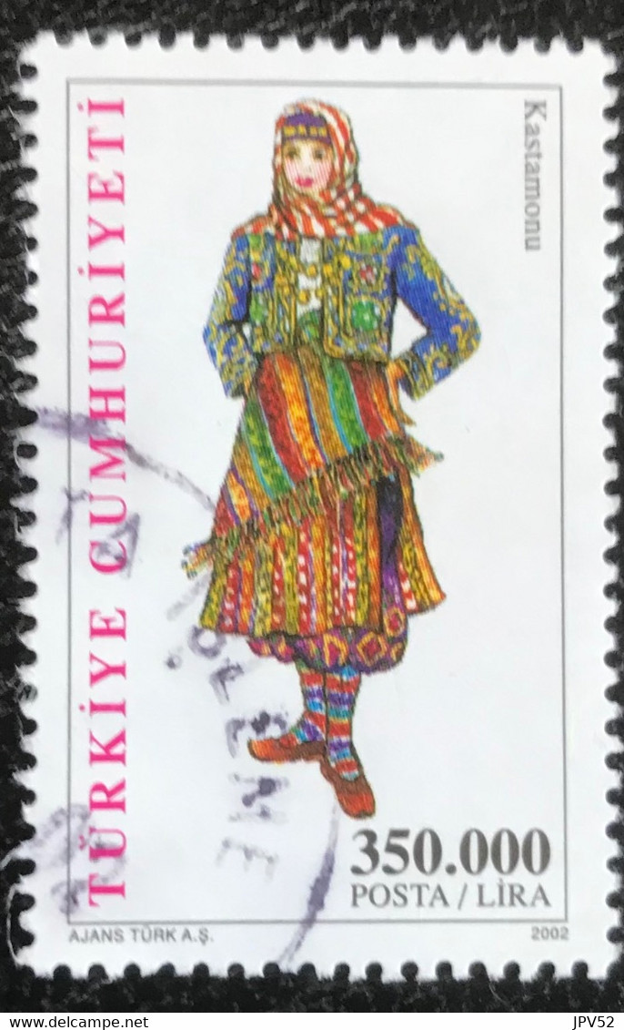 Türkiye Cumhuriyeti - Turkije - C11/21 - (°)used - 2002 - Michel 3297 - Regionale Vrouwenkledij - Used Stamps
