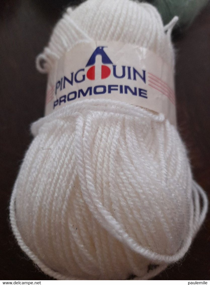1  PELOTE   BLANCHE PINGOUIN   BLANCHE - Wolle