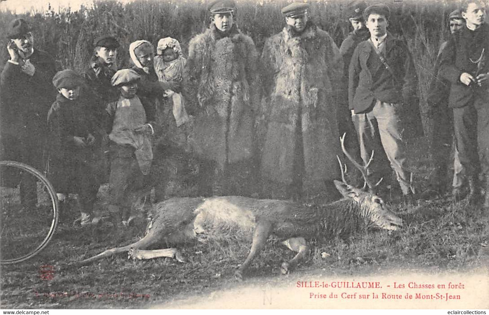 Sillé Le Guillaume     72       Chasse à Courre .Prise Du Cerf Mont St Jean   ( Voir Scan) - Sille Le Guillaume