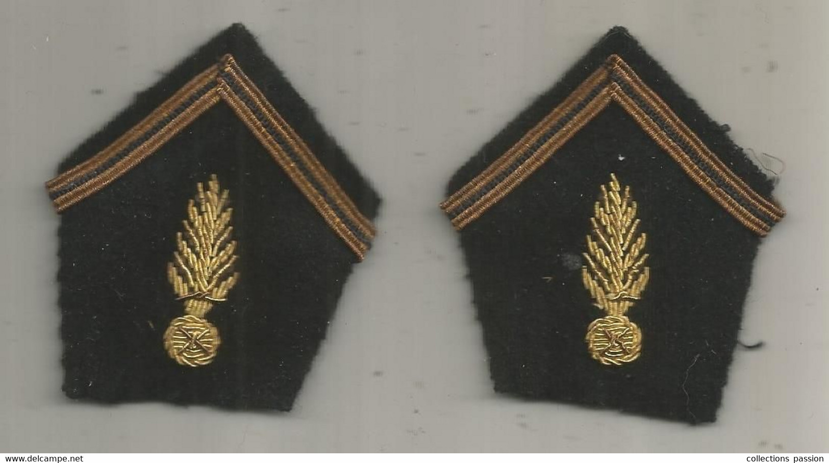 Militaria, Grade , Lot De 2 , Frais Fr 1.75 E - Blazoenen (textiel)