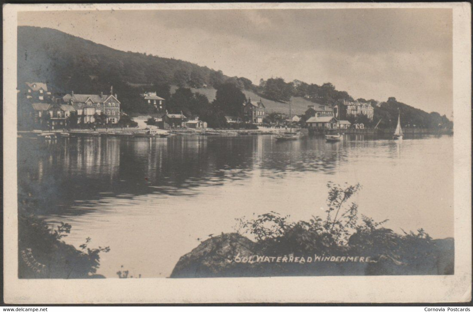 Waterhead, Windermere, Westmorland, 1912 - Pettitt RP Postcard - Windermere