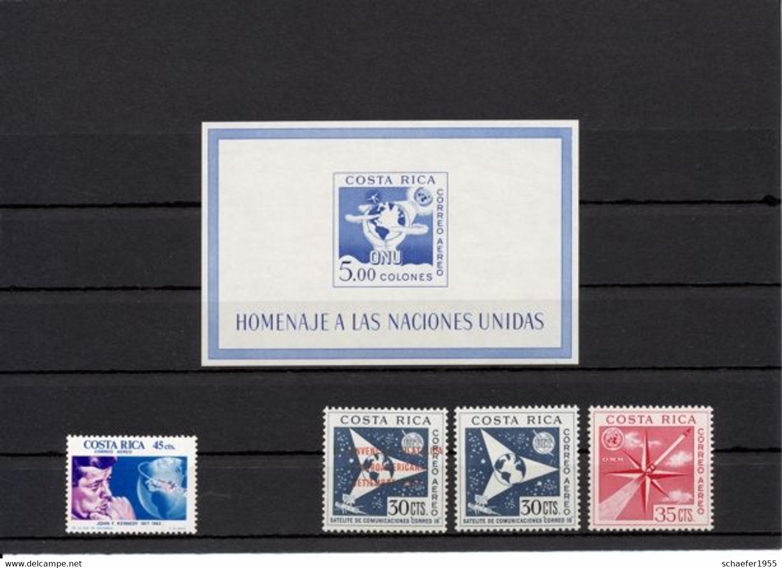 Costa Rica 1962   2x FDC + Stamps Convencion Filatelica - Noord-Amerika