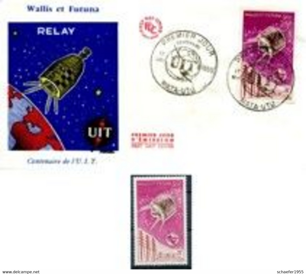 Wallis Et Futuna 1965 FDC + Stamp UIT - Océanie