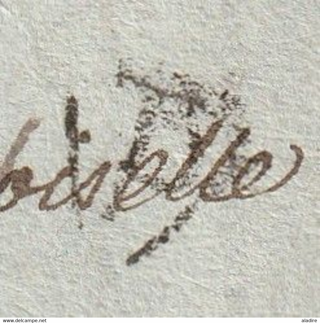 1804 -  Marque Postale P Dans Triangle Noir Ouvert PARIS Sur LAC Vers GAND, GENT, Belgique, Période Française - 1801-1848: Vorläufer XIX