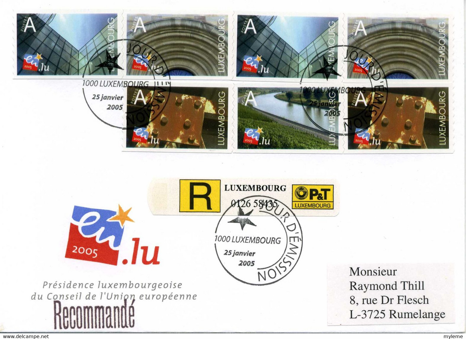 Z25-10 Luxembourg  Recommandé N° 1609 à 1612   En Parfait état . A Saisir !!! - Covers & Documents