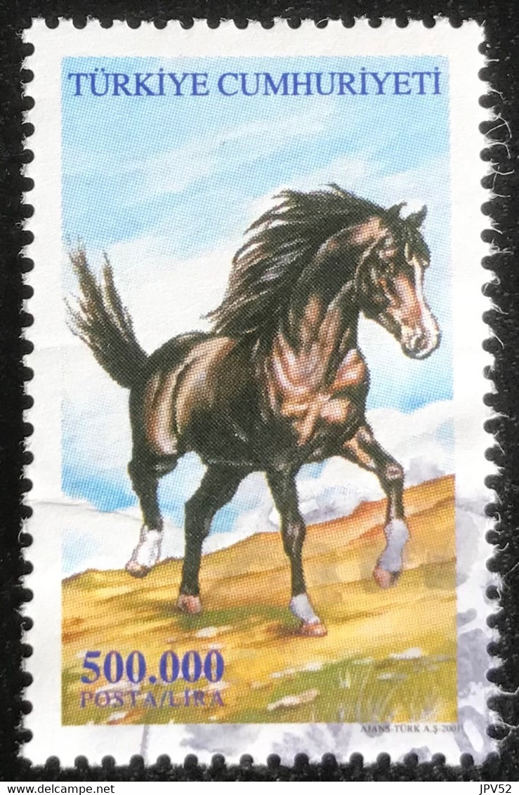 Türkiye Cumhuriyeti - Turkije - 11/23 - (°)used - 2001 - Michel 3280 - Paarden - Gebraucht