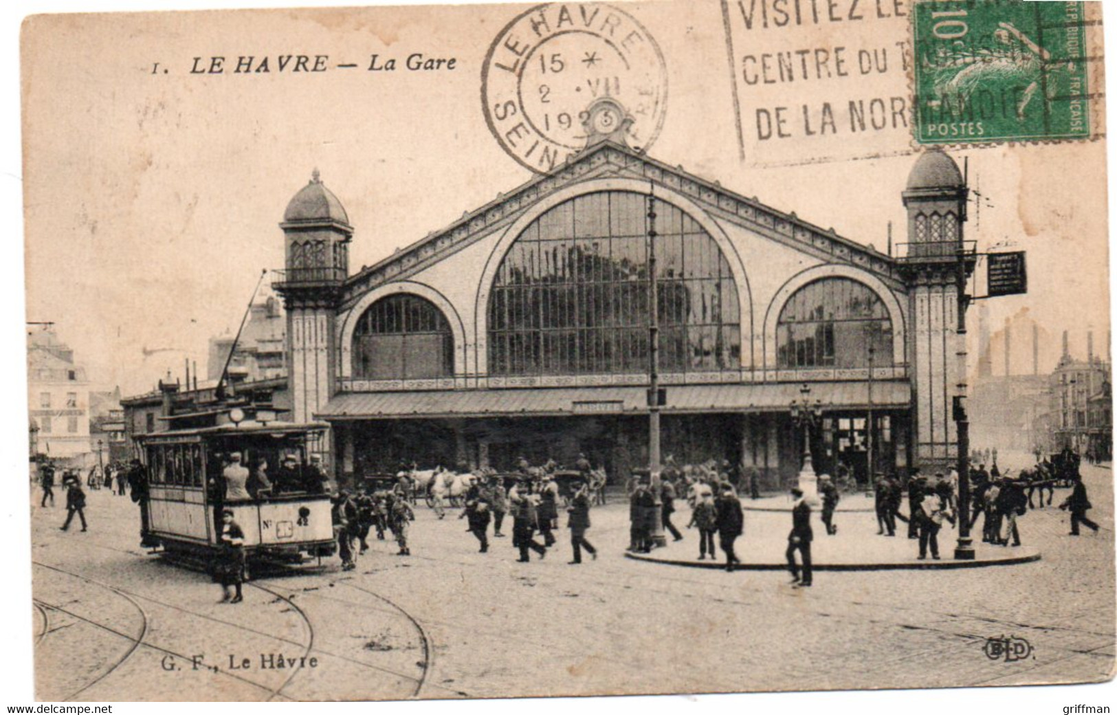 LE HAVRE LA GARE 1923 TBE - Station