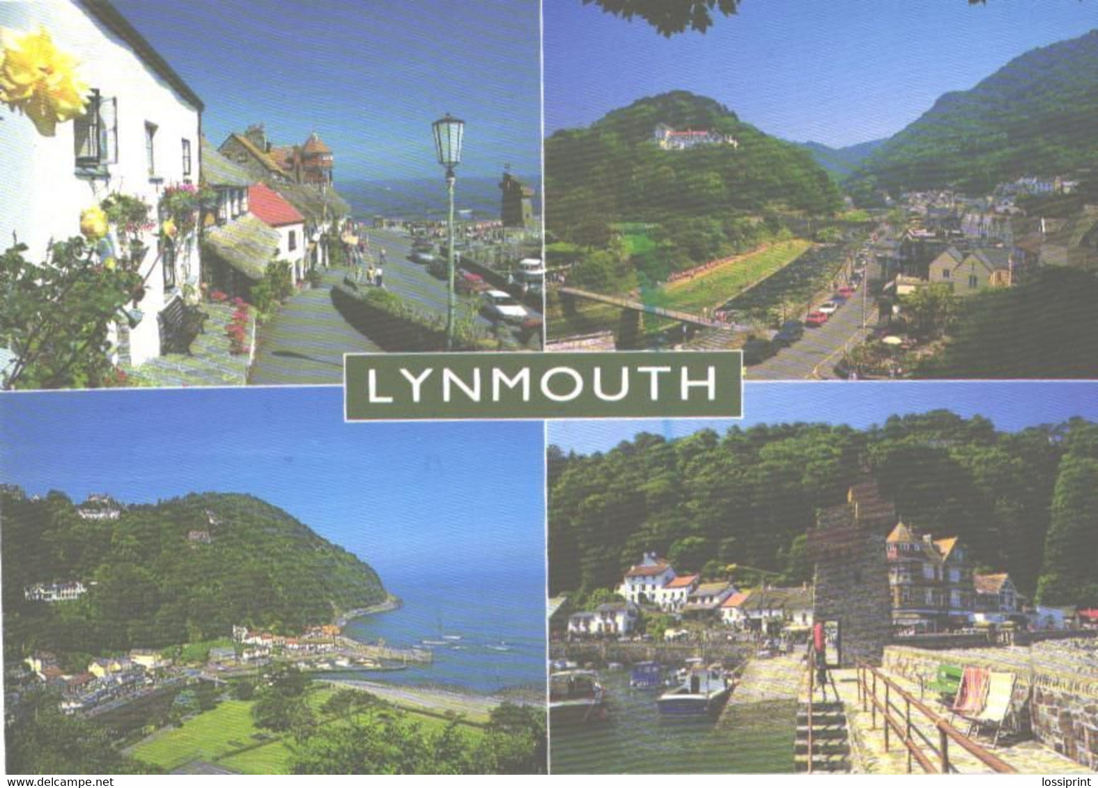 United Kingdom:Devon, Lynton And Lynmouth, Views - Lynmouth & Lynton