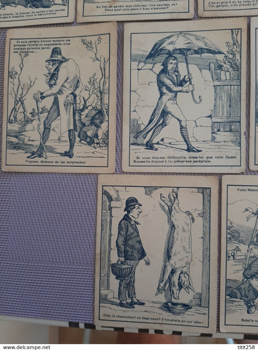 Joli Lot 16 Chromos Images Dessins  . CHASSE  . ESCRIME  . CAMPAGNE  . - Collections