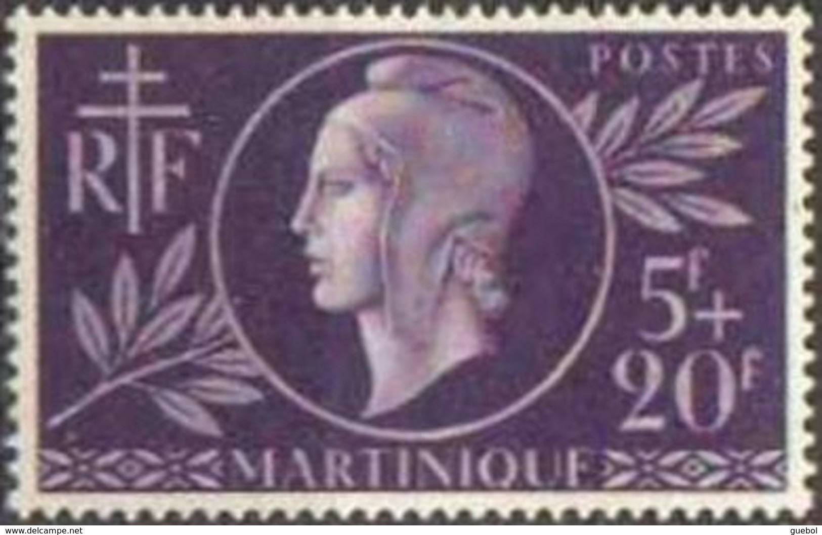 Détail De La Série Entraide Française ** Martinique N° 198 - Marianne De Dulac - 1944 Entraide Française