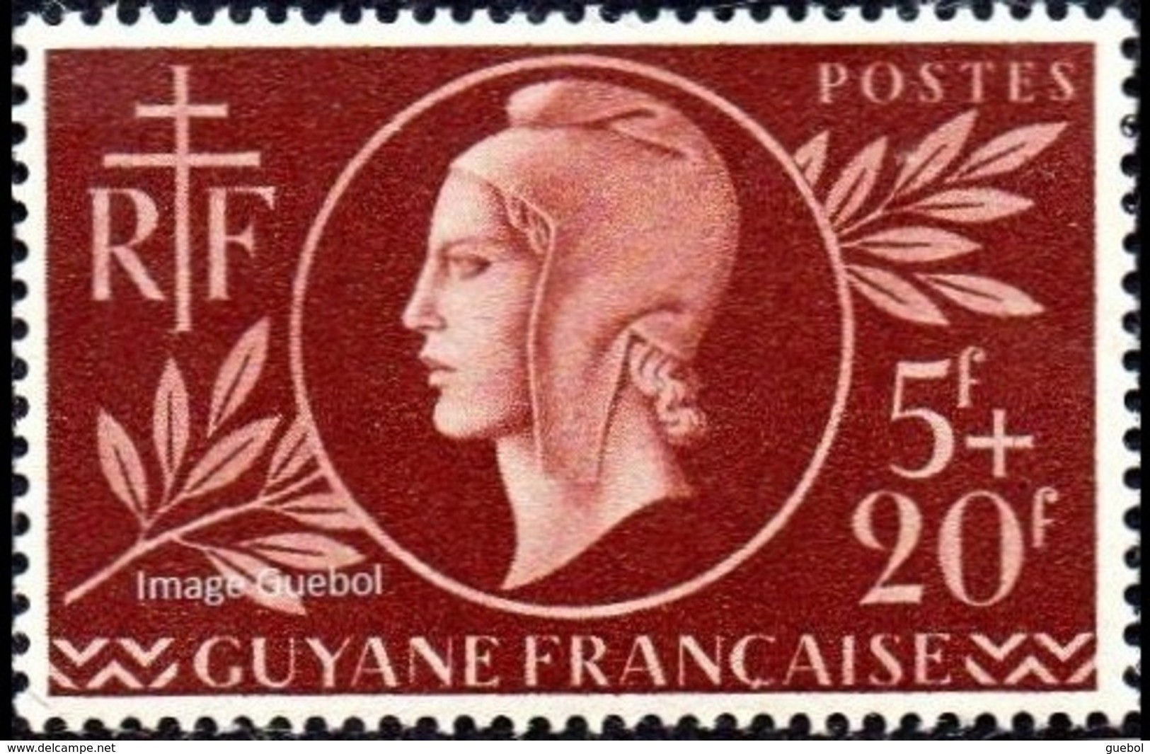 Détail De La Série Entraide Française ** Guyane N° 179 - Marianne De Dulac - 1944 Entraide Française