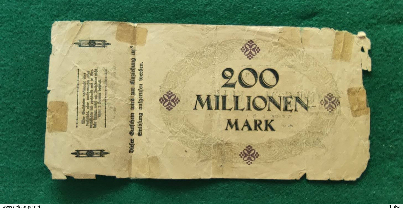 GERMANIA Zweibrücken 200 Milioni MARK 1923 - Kiloware - Banknoten