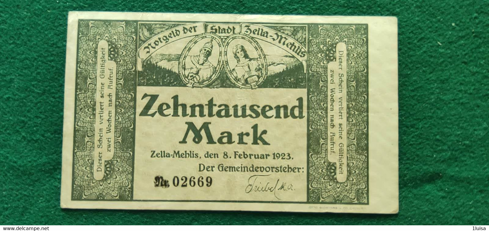 GERMANIA Zella 100000  MARK 1923 - Kilowaar - Bankbiljetten
