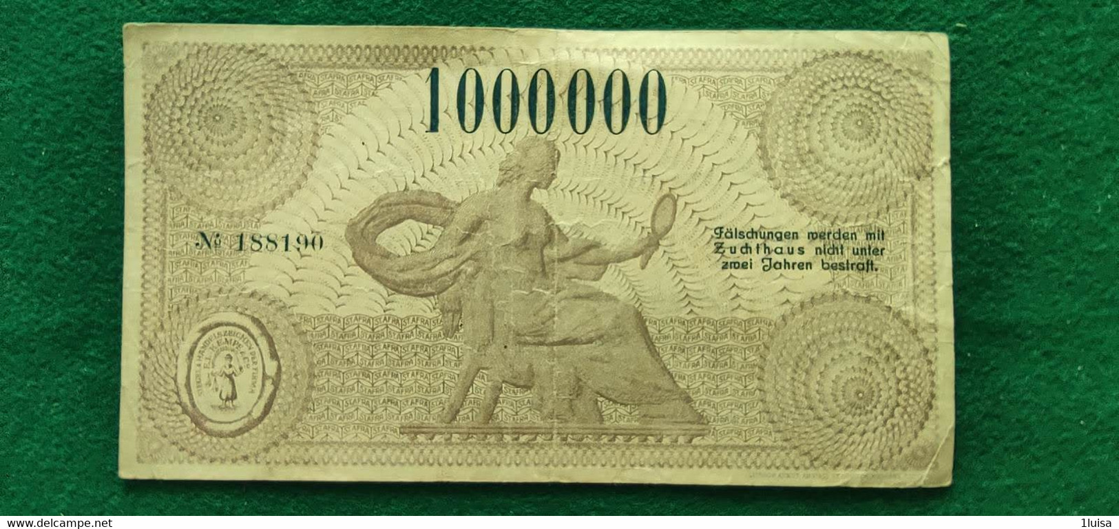 GERMANIA Zittau 1 Milione MARK 1923 - Lots & Kiloware - Banknotes