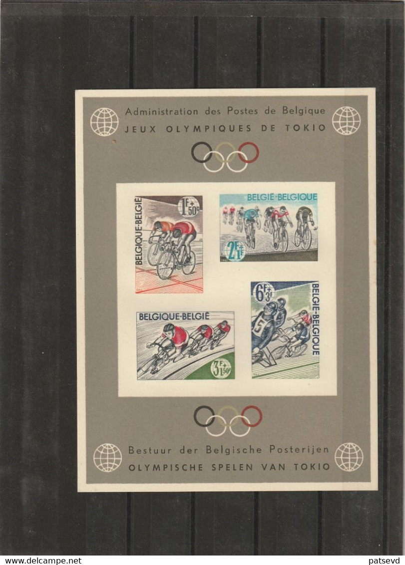 Luxevelletje / Feuillet De Luxe Nrs 1255/1258 Jeux Olympiques De Tokio/Olympische Spelen In Tokio ** - Deluxe Sheetlets [LX]