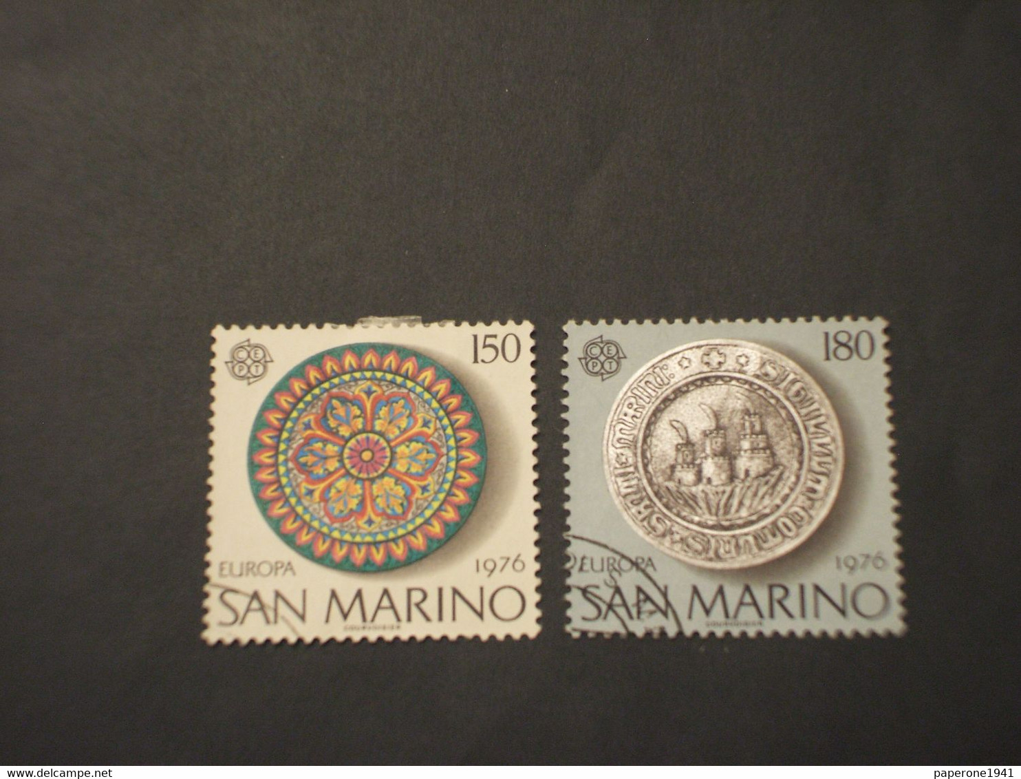 SAN MARINO -  1976 EUROPA/ARTE 2 VALORI - TIMBRATI/USED - Used Stamps