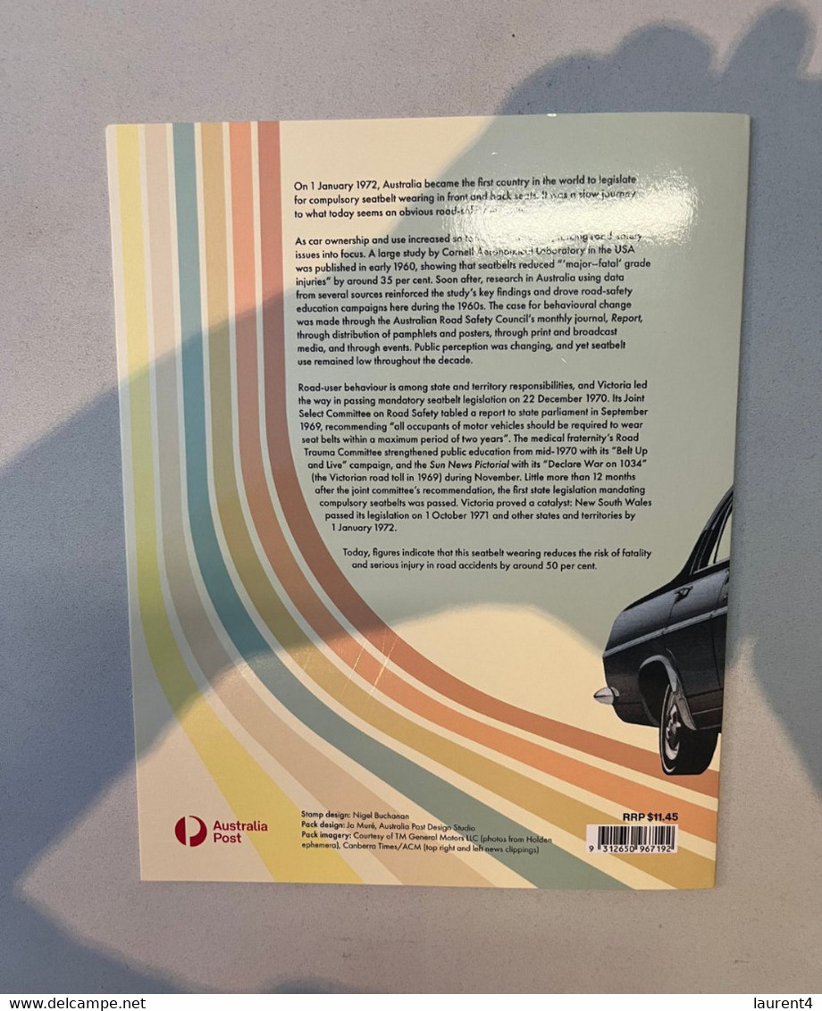 (folder 5-9-2022) Buckle Up (seat Belt In Cars In Australia)  - 1 Folder + Cover + 1 Maxicard - Presentation Packs