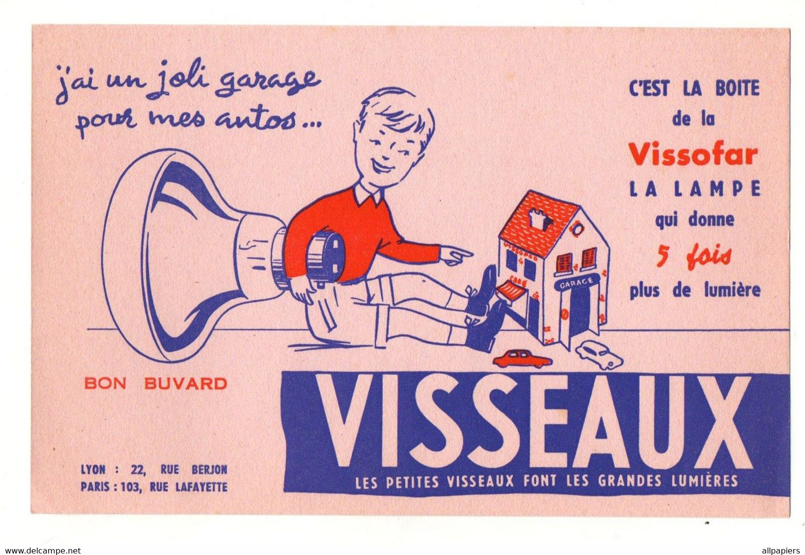 Buvard Visseaux C'est La Boite De La Vissofar La Lampe Qui Donne 5 Fois Plus De Lumière - Format : 21x13.5 Cm - L