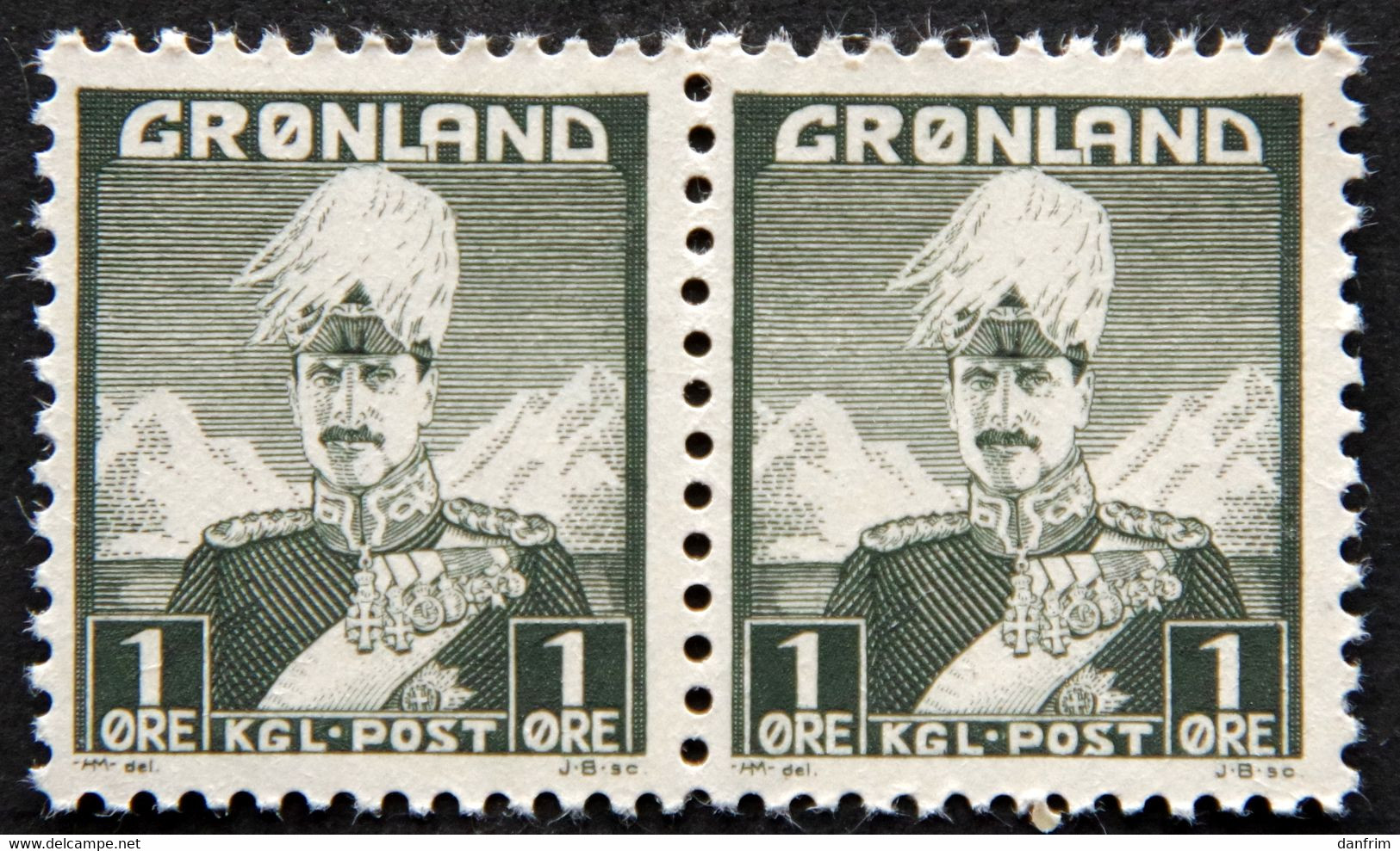 Greenland  1938  Christian X MiNr.1   MNH  (**) ( Lot F 2277) - Unused Stamps