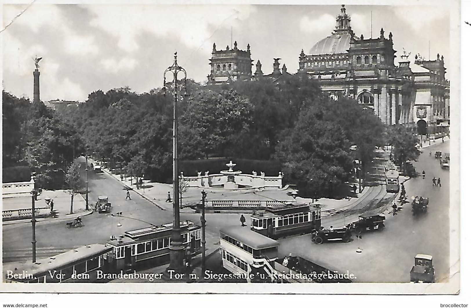 BERLIN ( Allemagne ) - ( Tramways ) - Porte De Brandebourg