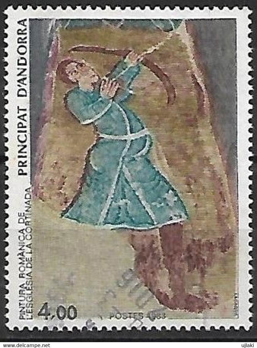 ANDORRE FRANCAIS: Peinture Romanede L'église De La Cortinada  TP  N°325  Année:1983 - Used Stamps