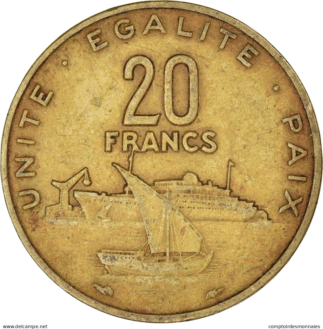 Monnaie, Djibouti, 20 Francs, 1983 - Djibouti