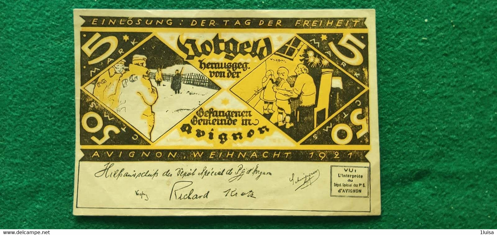 GERMANIA Altona 5  MARK 1921 - Lots & Kiloware - Banknotes