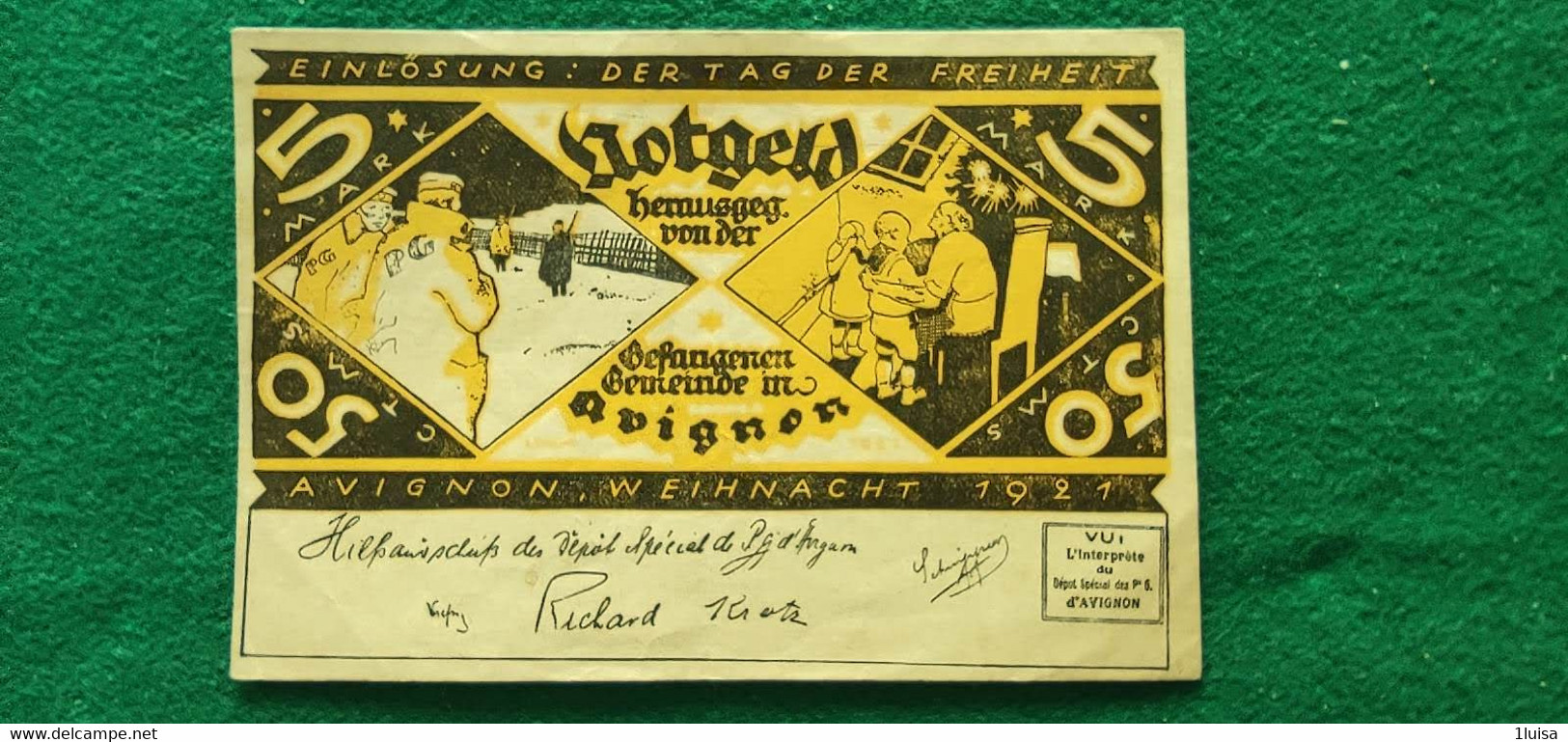 GERMANIA Altona 5  MARK 1921 - Kiloware - Banknoten