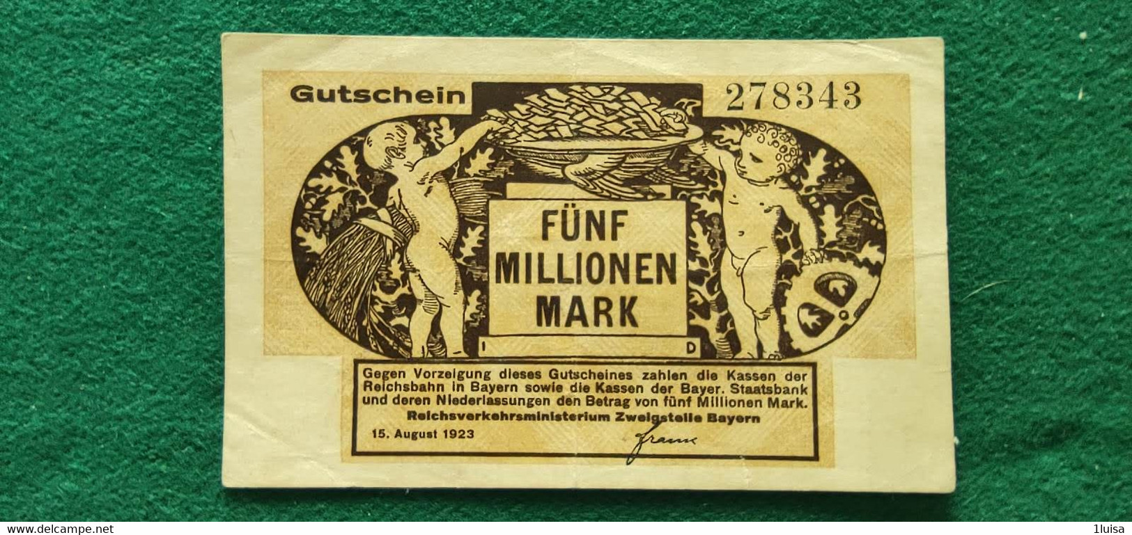 GERMANIA Zweigstelle 5  MARK 1923 - Mezclas - Billetes