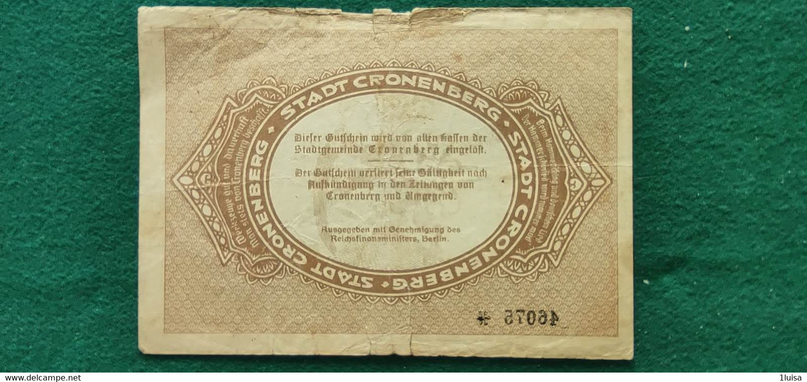 GERMANIA Cronenberg 50000  MARK 1923 - Kiloware - Banknoten
