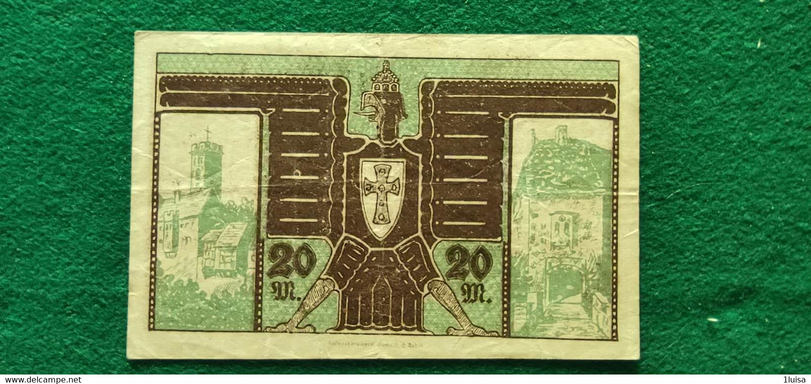 GERMANIA Eisenach 20  MARK 1918 - Lots & Kiloware - Banknotes