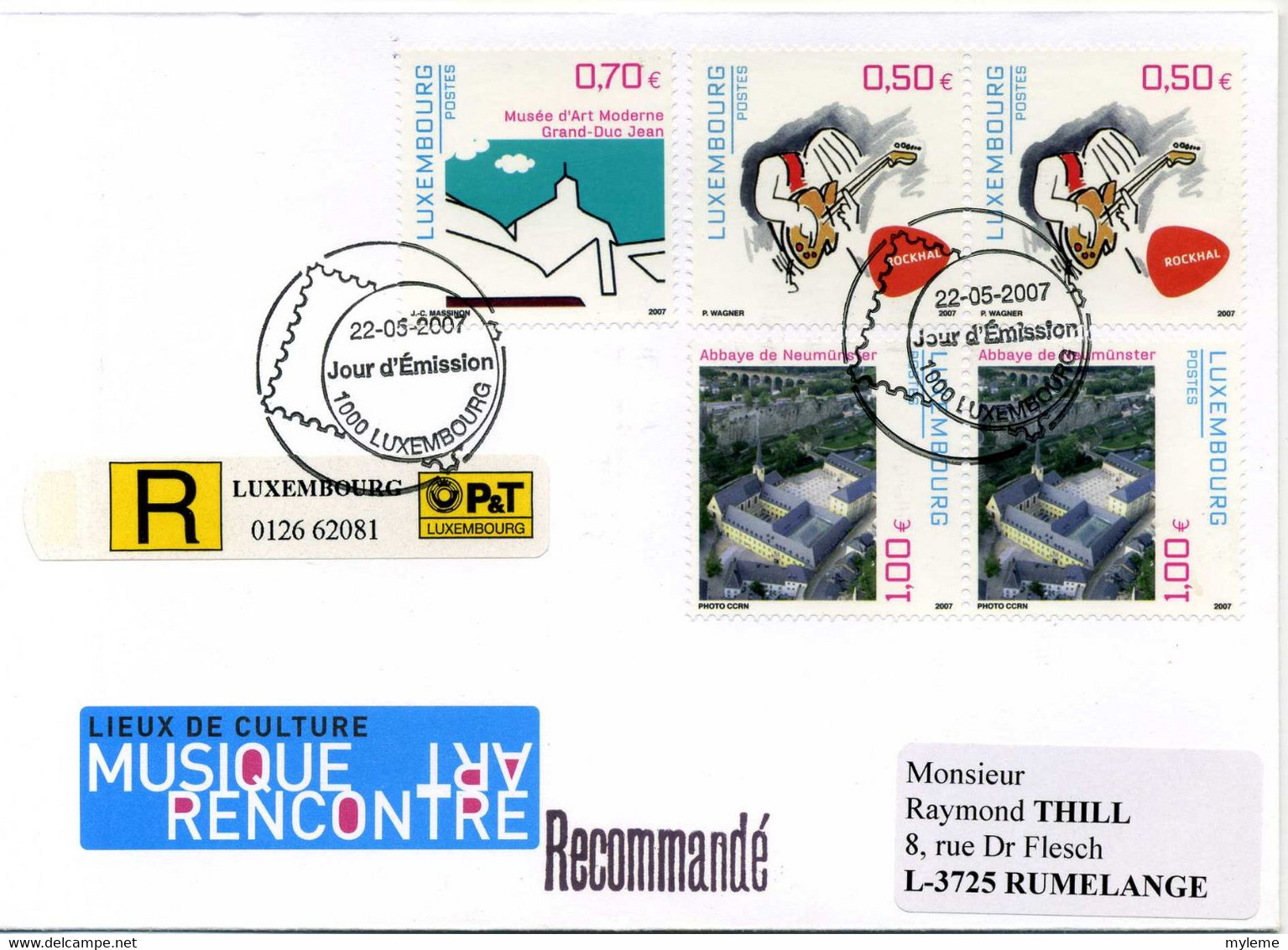 Z25-11 Luxembourg  Recommandé N° 1702 à 1704  En Parfait état . A Saisir !!! - Covers & Documents