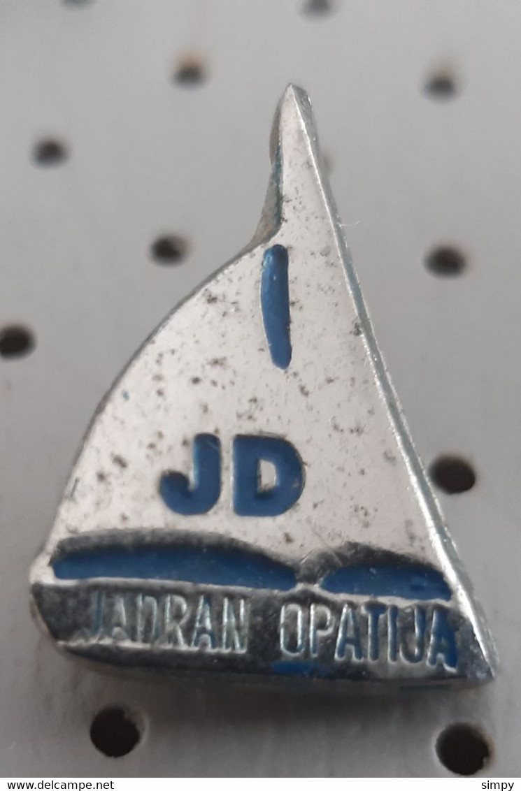 Sailing Club JD Jadran Opatija Croatia  Pin Badge - Segeln